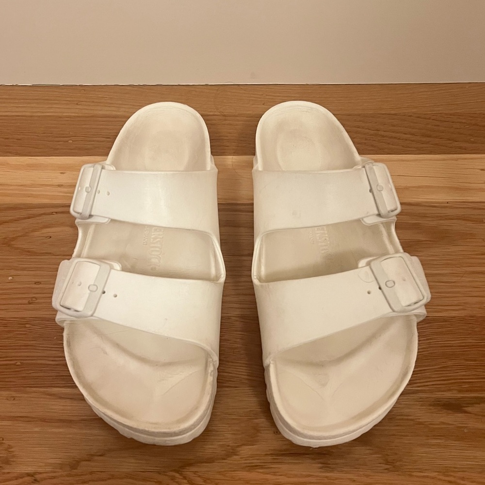 Birkenstock EVA Arizona Essentials Sandal White Unisex 40 W 9-9.5 M7-7.5